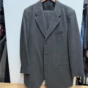 Vintage Emporio Armani Charcoal Textured Blazer